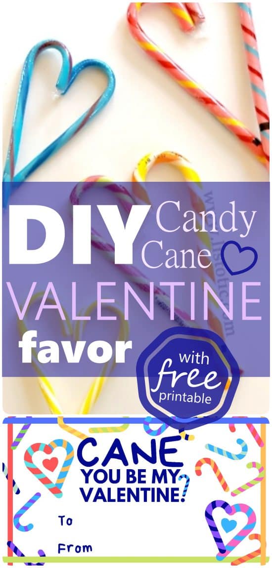 DIY your own candy cane valentine’s day favor and save money.