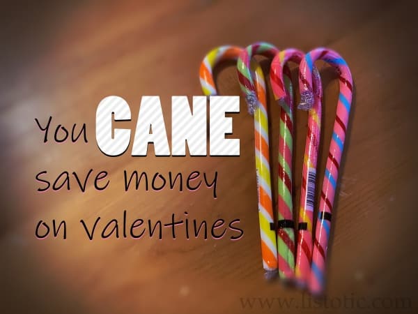 Buying Candy Canes after the holidays can save you money at Valentine’s Day