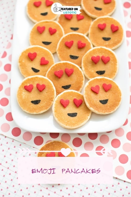 Emoji pancakes.