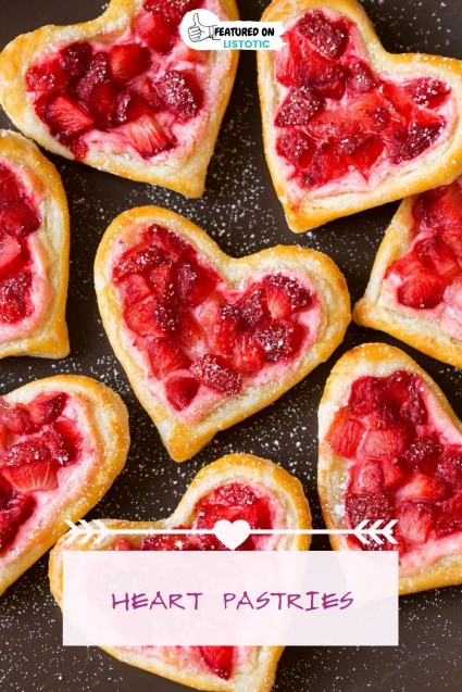 Heart pastries.
