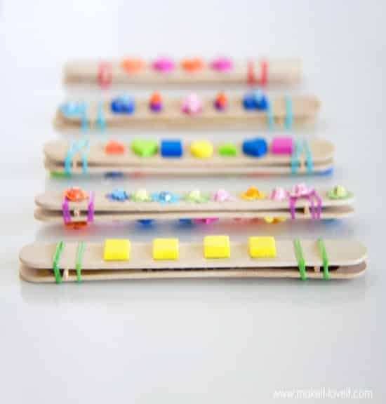 Simple DIY popsicle stick harmonica craft so easy your kids can make all of their own. 