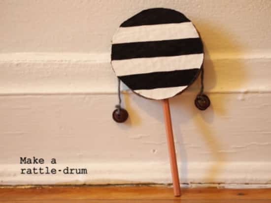 This is a great craft for older children. I love the simplistic choice of black and white.