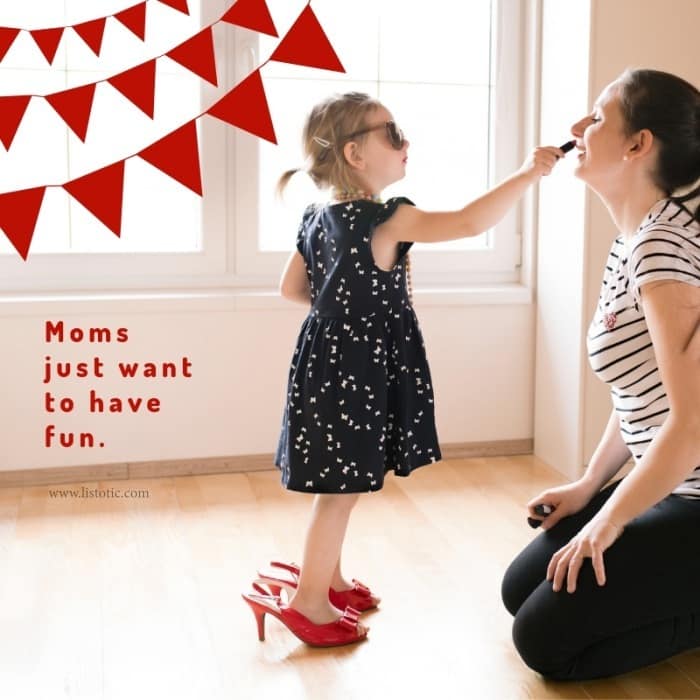 Women’s red shoes and sneakers make a great addition to the busy mom schedule. 