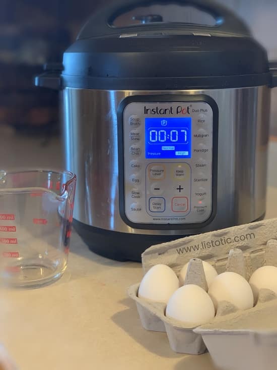 How to hard boil eggs in your Instant Pot recipe for a quick and easy snack or breakfast meal preparation.