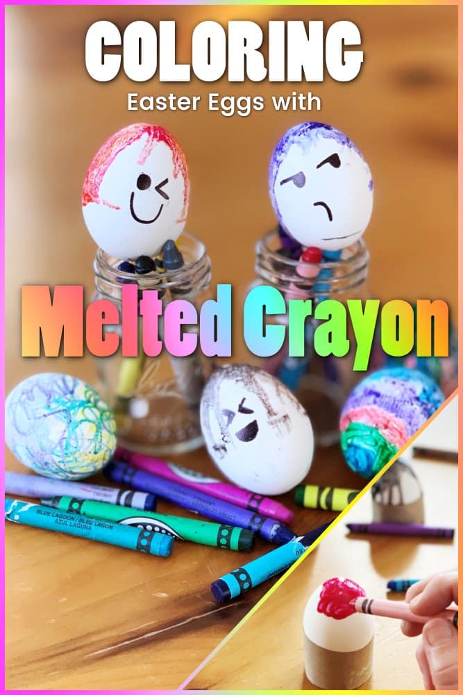 Crayon Melt Easter Eggs, Kids' Crafts