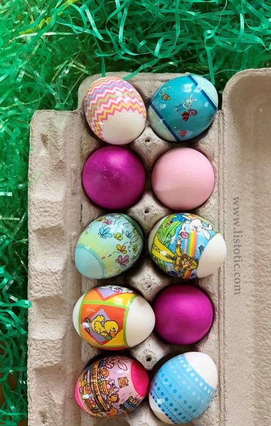 How to Instant Pot Easter Eggs with shrink-wrap sleeves ⋆ Listotic