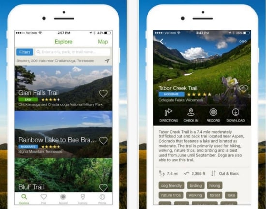 AllTrails allows people to explore the outdoors with a collection of detailed trail maps and trail reviews, photos from a community of 10 million registered hikers, mountain bikers and trail runners. 