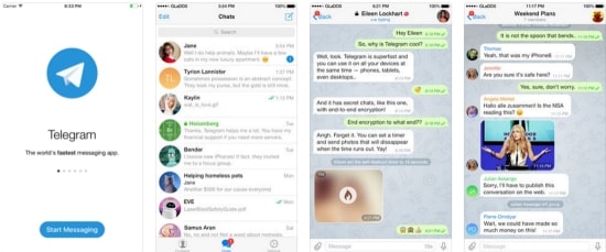Telegram is a free, fast, secure and simple messaging app. 
