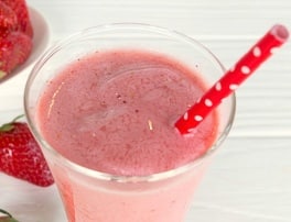 Delicious strawberry smoothie recipe.