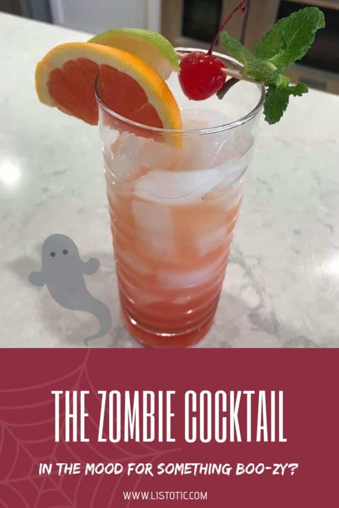 The Zombie Cocktail Halloween Drink Recipe ⋆ Listotic 