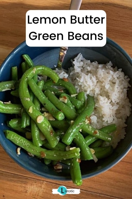 Lemon butter green beans.