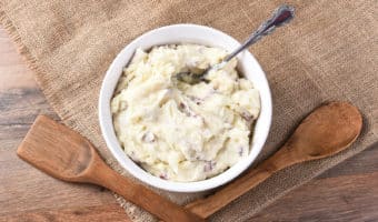 Bowl of ultimate mashed potatoes.