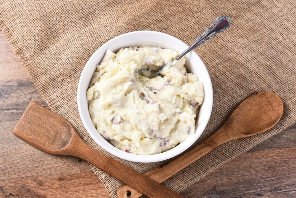 Bowl of ultimate mashed potatoes.