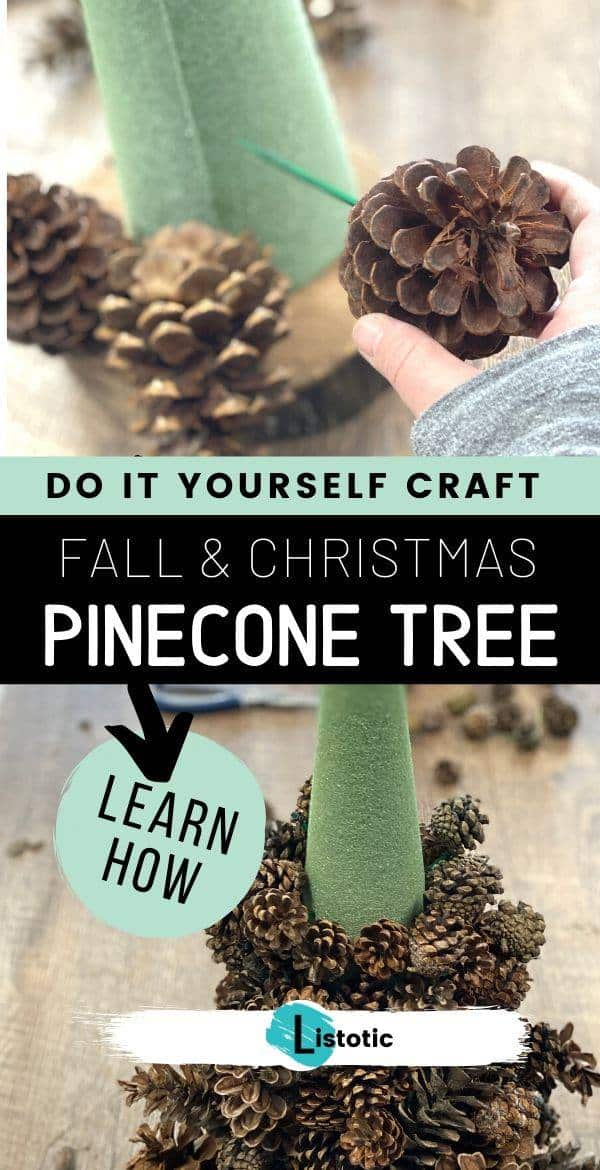 Pinecone Christmas Tree Craft