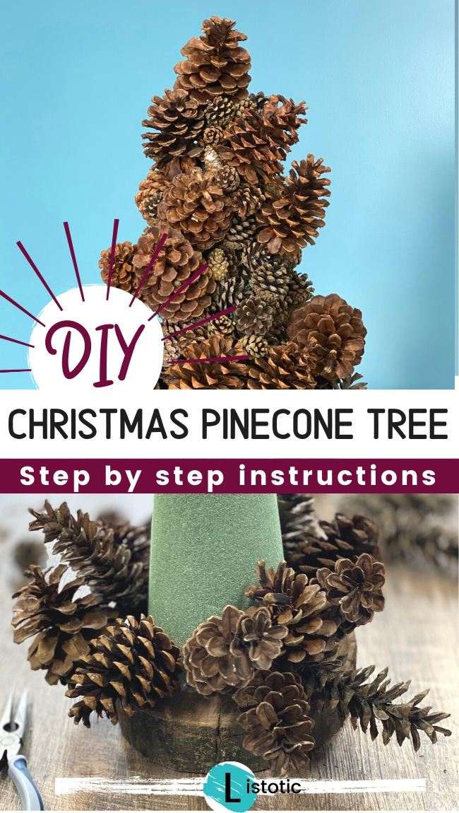 DIY Pine Cone Christmas Tree Craft ⋆ Listotic