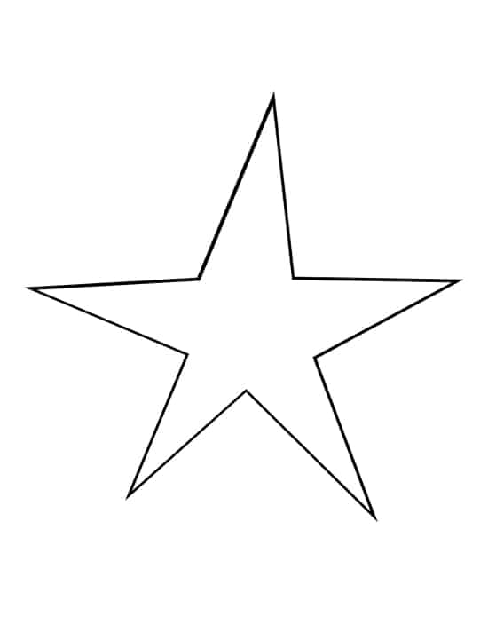 Star Shape To Trace