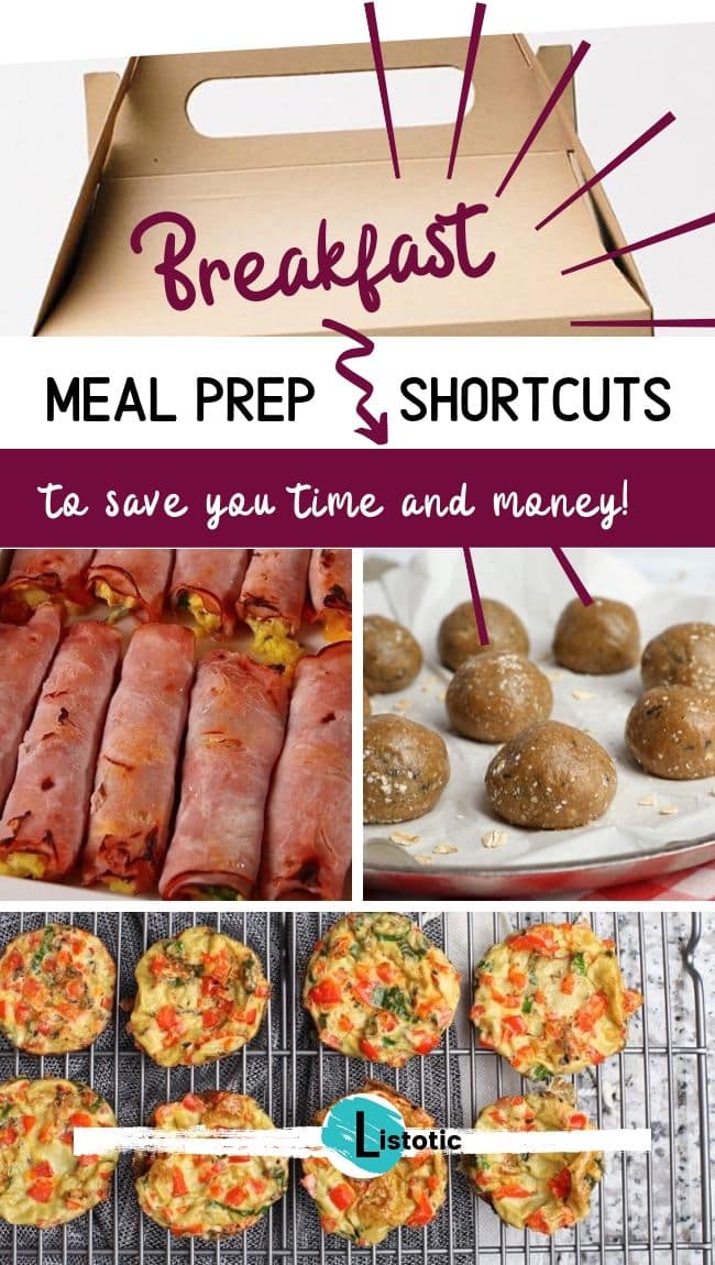 Options for breakfast meal prep ans shortcuts.