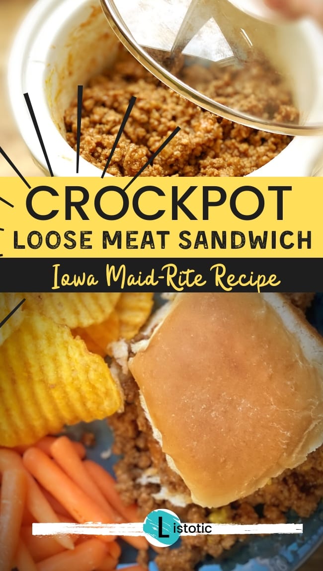 crockpot recipe for party sandwich with ground beef