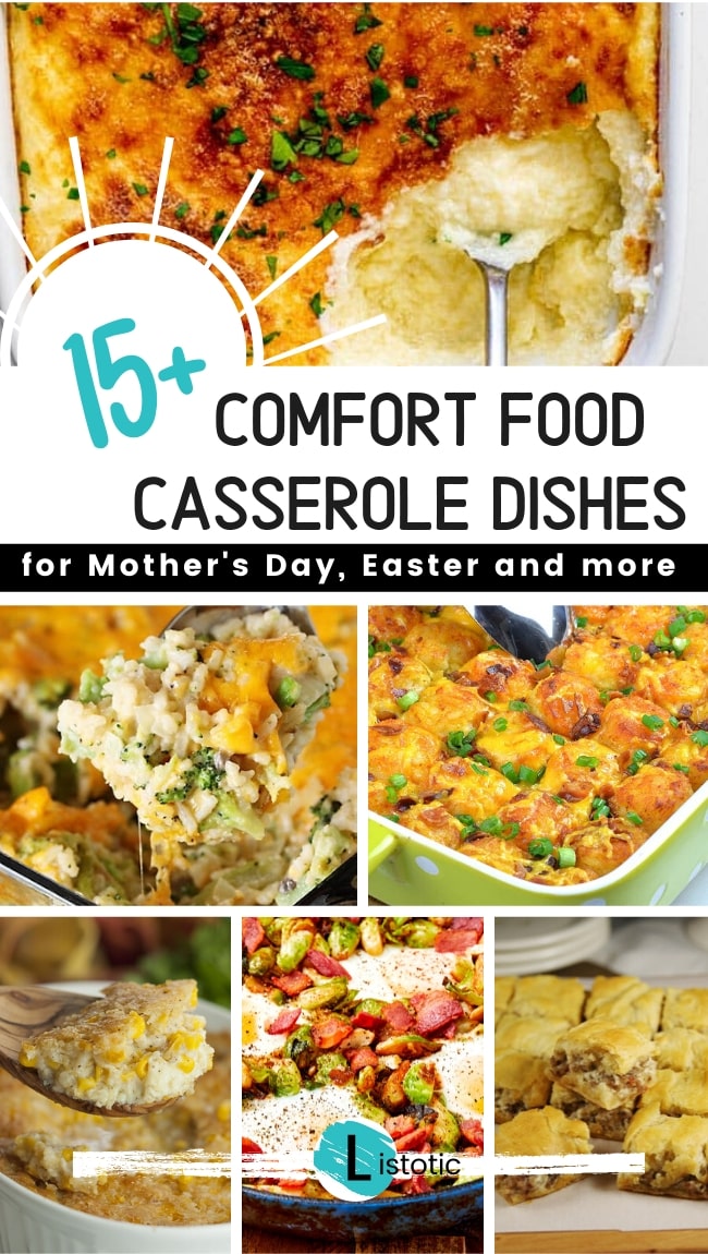 15 Easter casserole dishes with 6 samples showing.