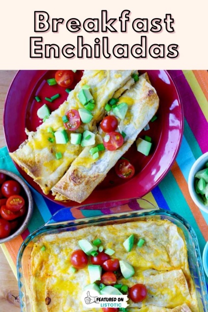 Breakfast enchiladas.