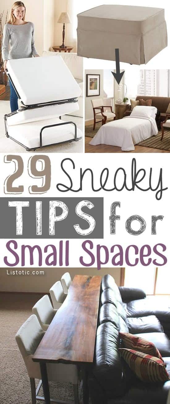 Small Space Hacks 29 Sneaky DIY Ideas for Storage and Organization!