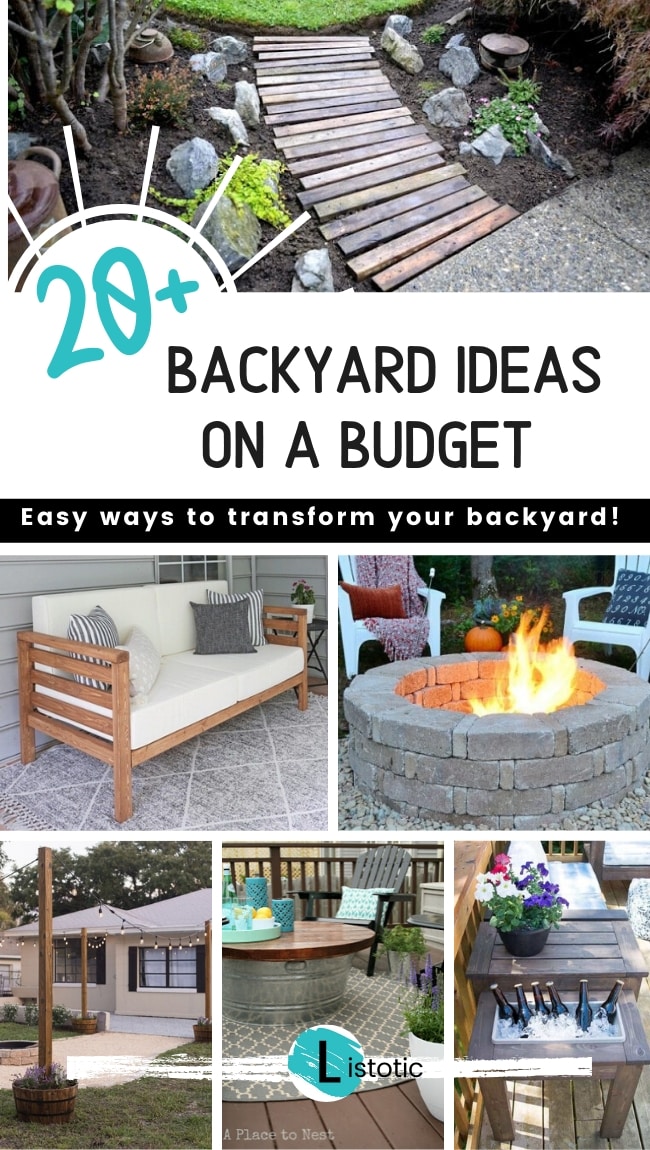 Backyard Patio Ideas On A Budget Backyard Living At Its Best Listotic   Pinterest Budget Backyard 