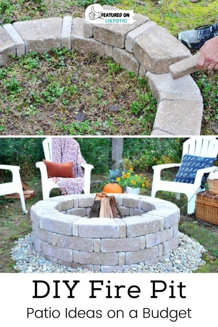 DIY fire pit.