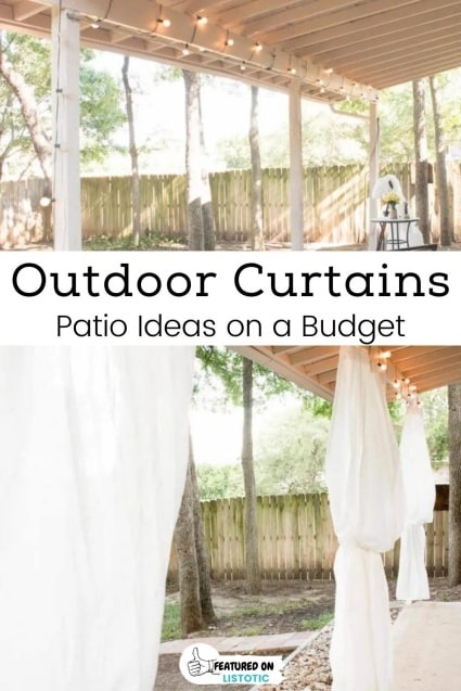 Outdoor curtains.