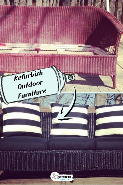 Refurbish outdoor furniture.