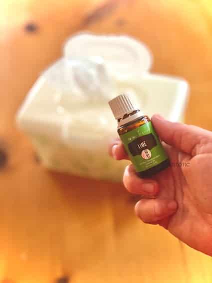 lime essential oil for making baby wipes into homemade disinfectant wipes