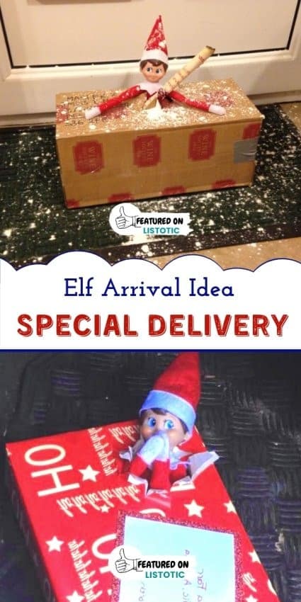 Special delivery boxes on the door step when the Elf returns!