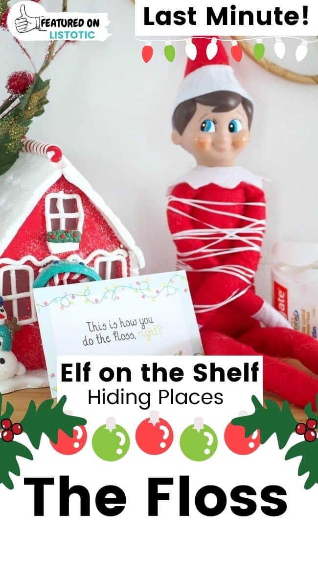 Elf on the Shelf the floss.