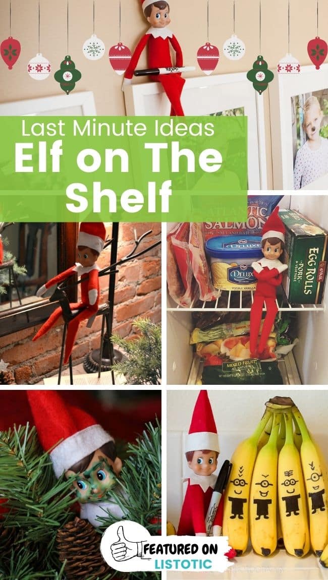 Last Second Elf on the Shelf Hiding Ideas ⋆ Listotic