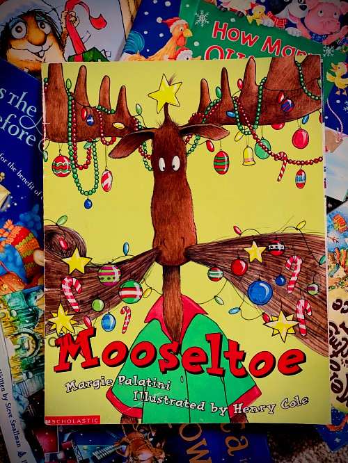 Funny Christmas bedtime stories about a moose getting ready for the holidays