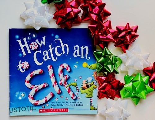 How to catch an elf book with some holiday ribbons