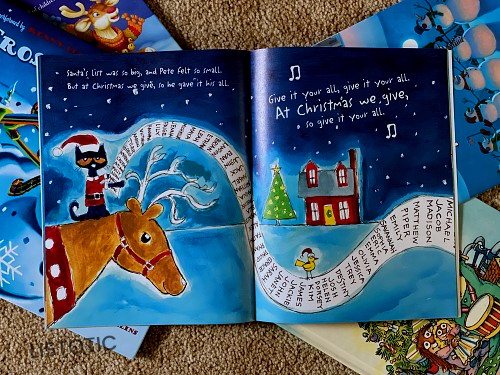 Pete the cat book Christmas stories read aloud