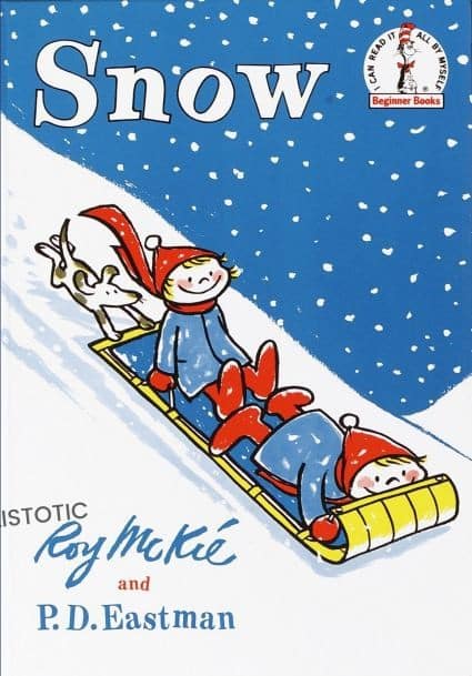 クリスマスの物語のための雪の本を声に出して読む