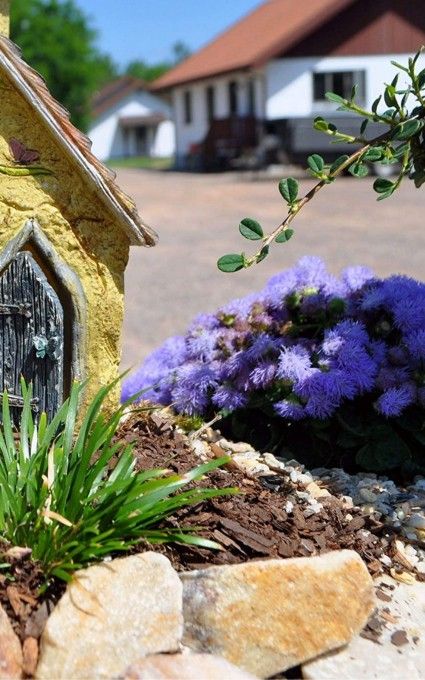 ageratum blue flower fairy garden plants