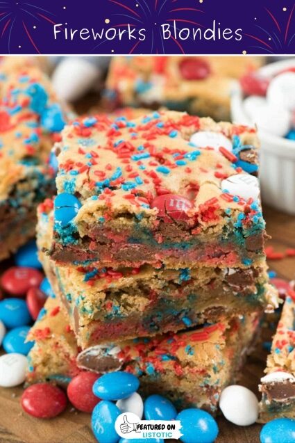 Patriotic Fourth of July red white and blue cookies. 4th of July cookies and desserts.