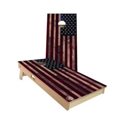 American flag wood board bean bag toss game Happy Father's day gifts