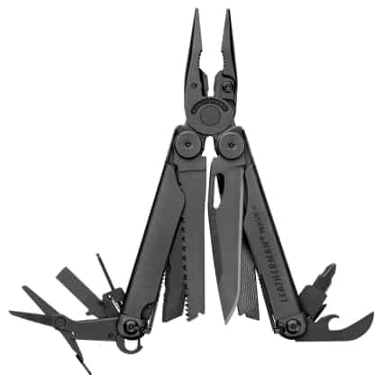 leatherman multitool wire cutters and spring action scissors tool