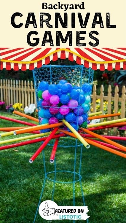 Kerplunk backyard carnival games.