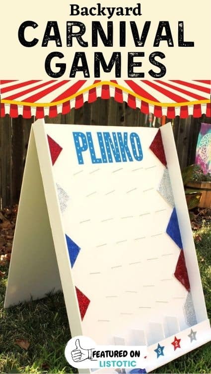 Plinko homemade carnival games.