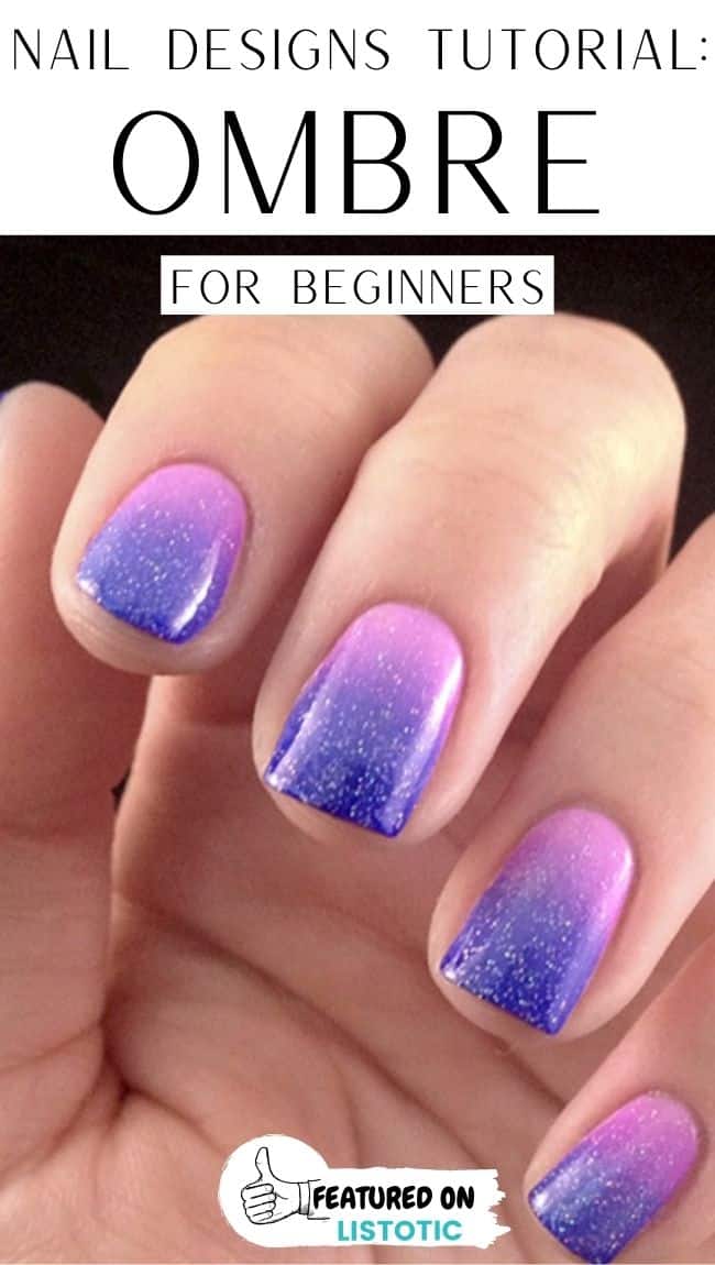 Ombre nails.