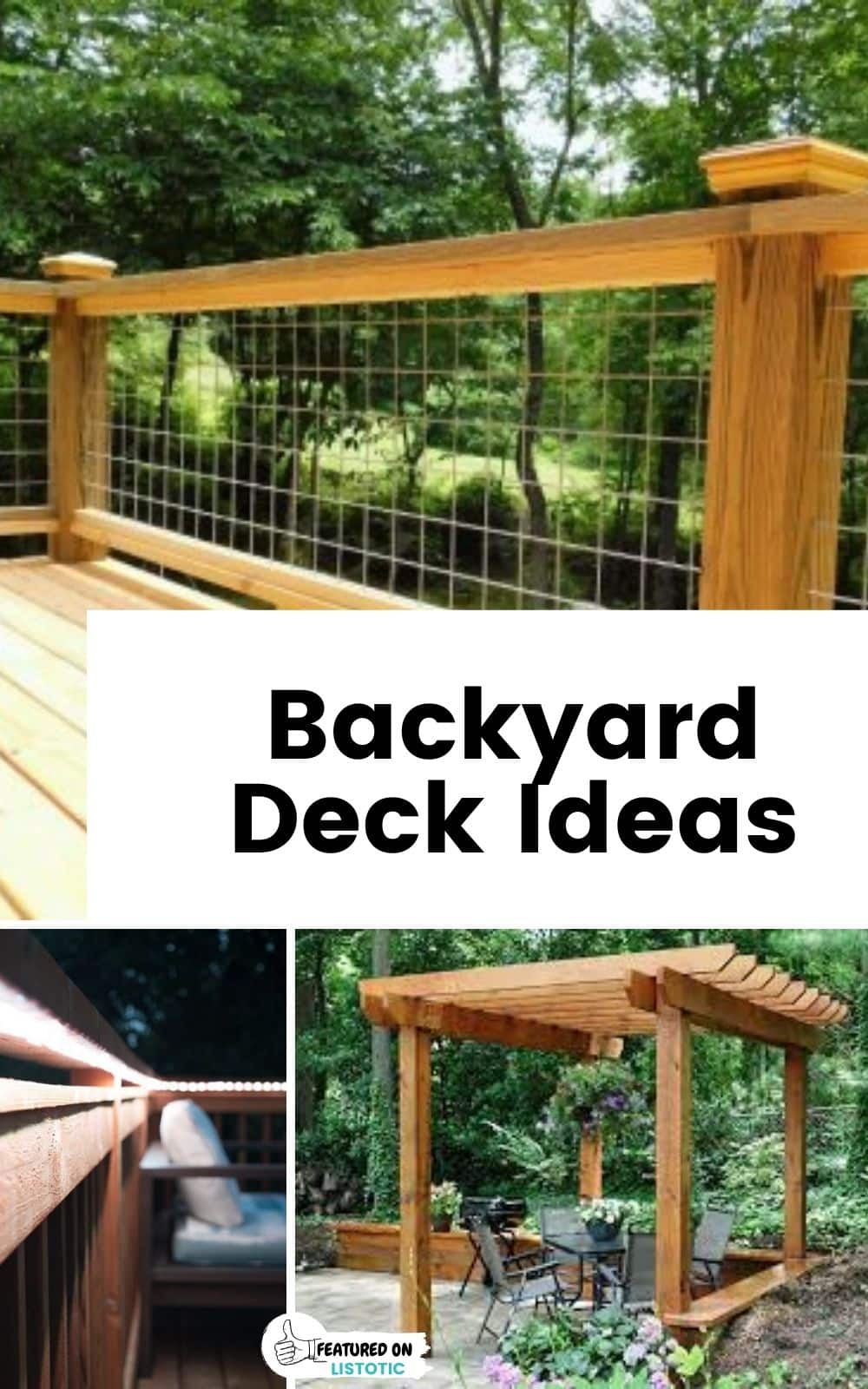 ideas for deck privacy screen and deck railing ideas