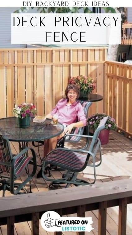 deck privacy screen fence