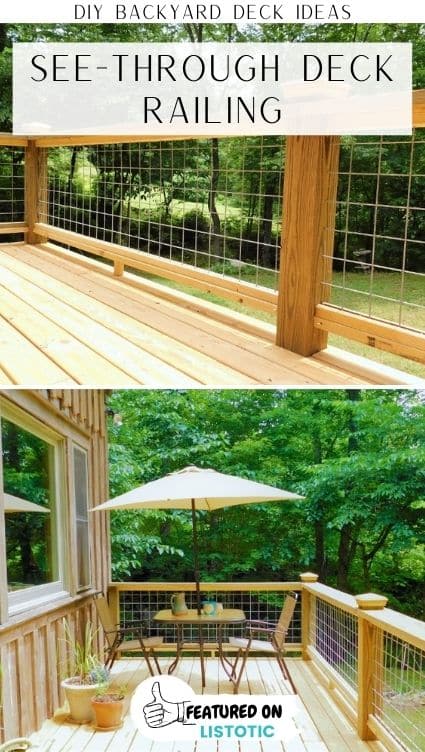 DIY deck railing ideas