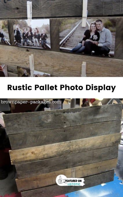 pallet photo display