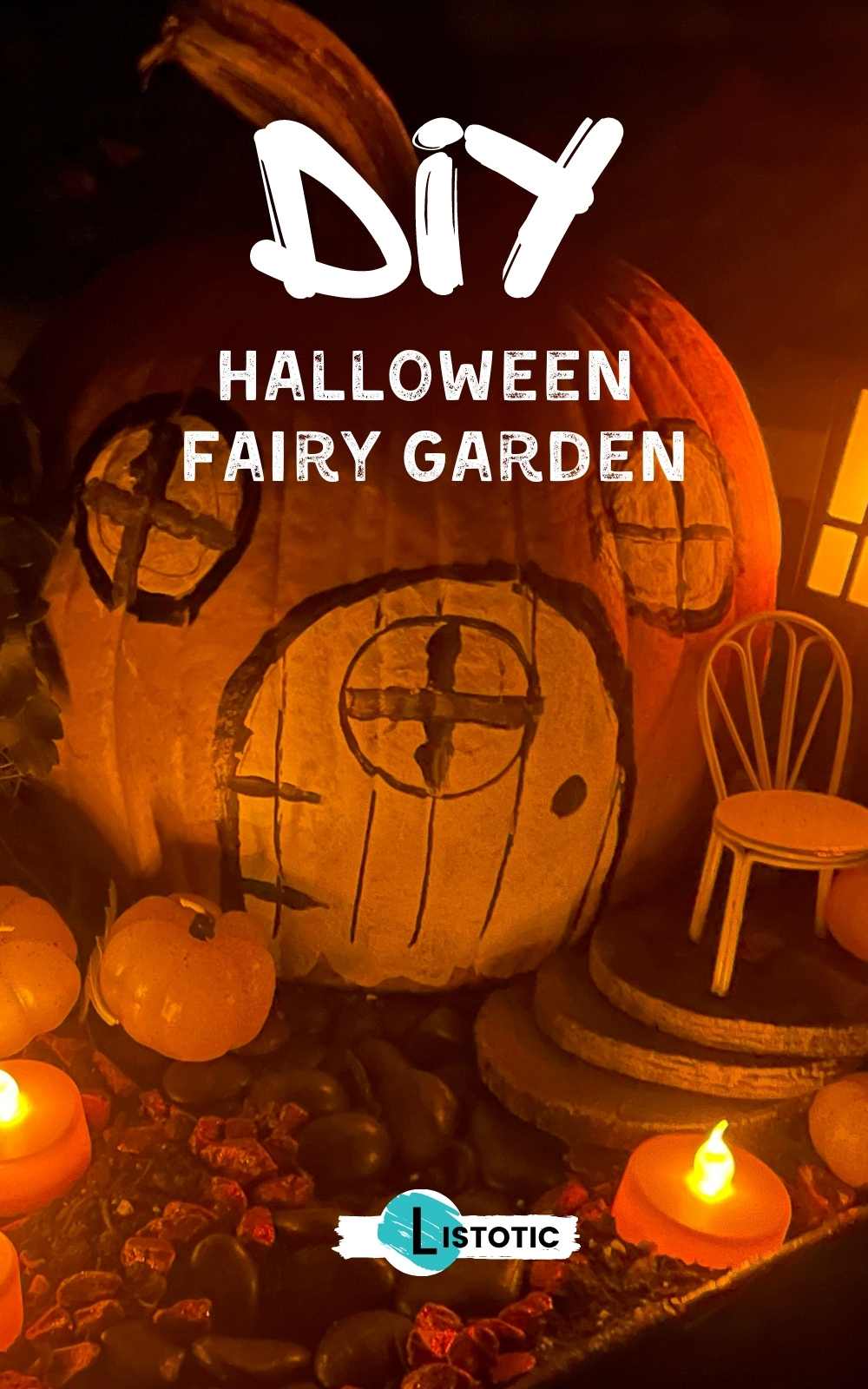 DIY Halloween Fairy Garden Glowing in the dark