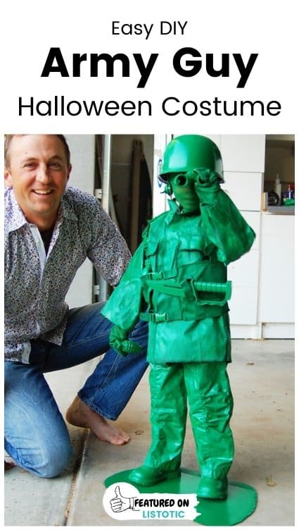 toy army guy diy Halloween costume for boy